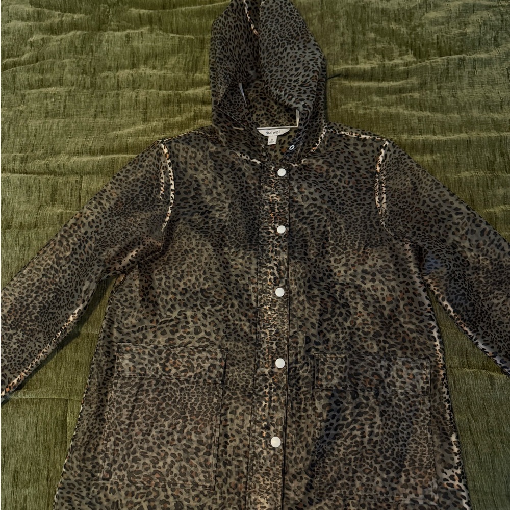 Nine West Kids Leopard Print Raincoat